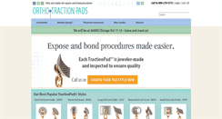 Desktop Screenshot of orthotractionpads.com